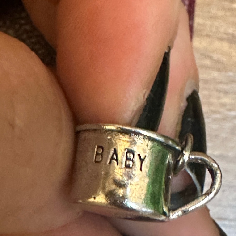 Sterling Baby Cup Charm Sterling Silver